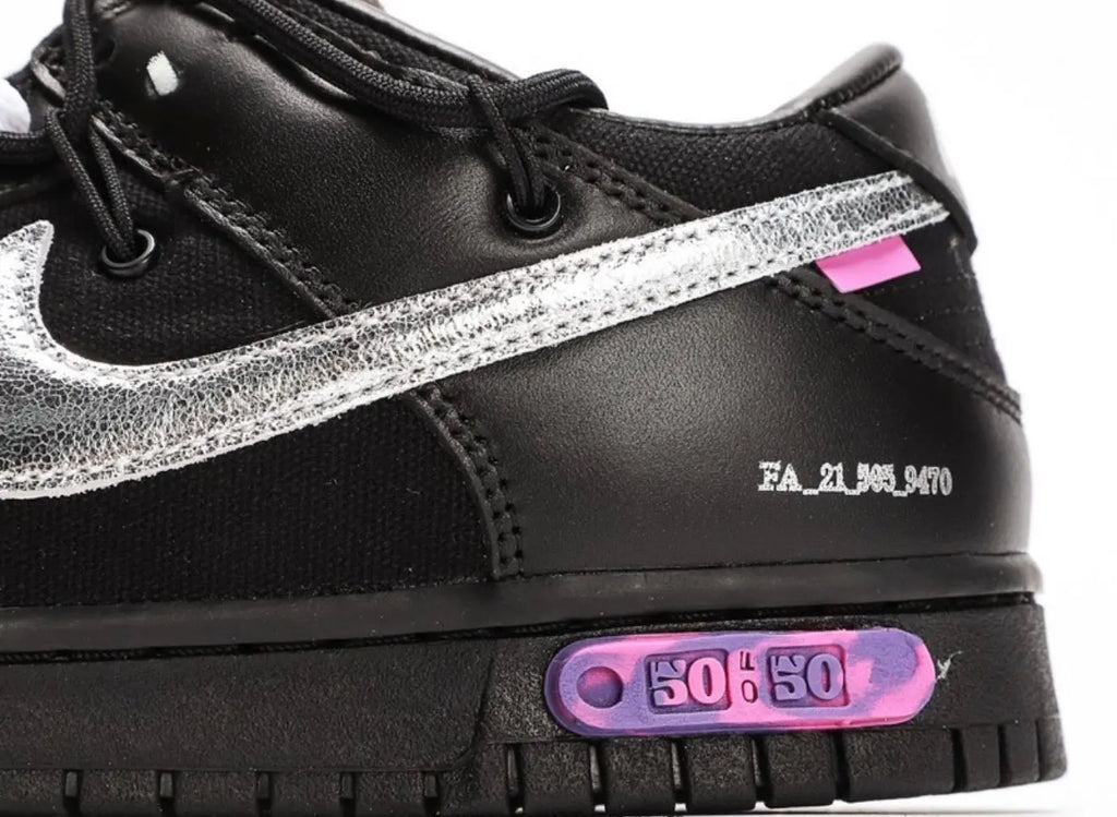 Off-White x Nike Dunk Low 'Lot 50 of 50' Suace Drip