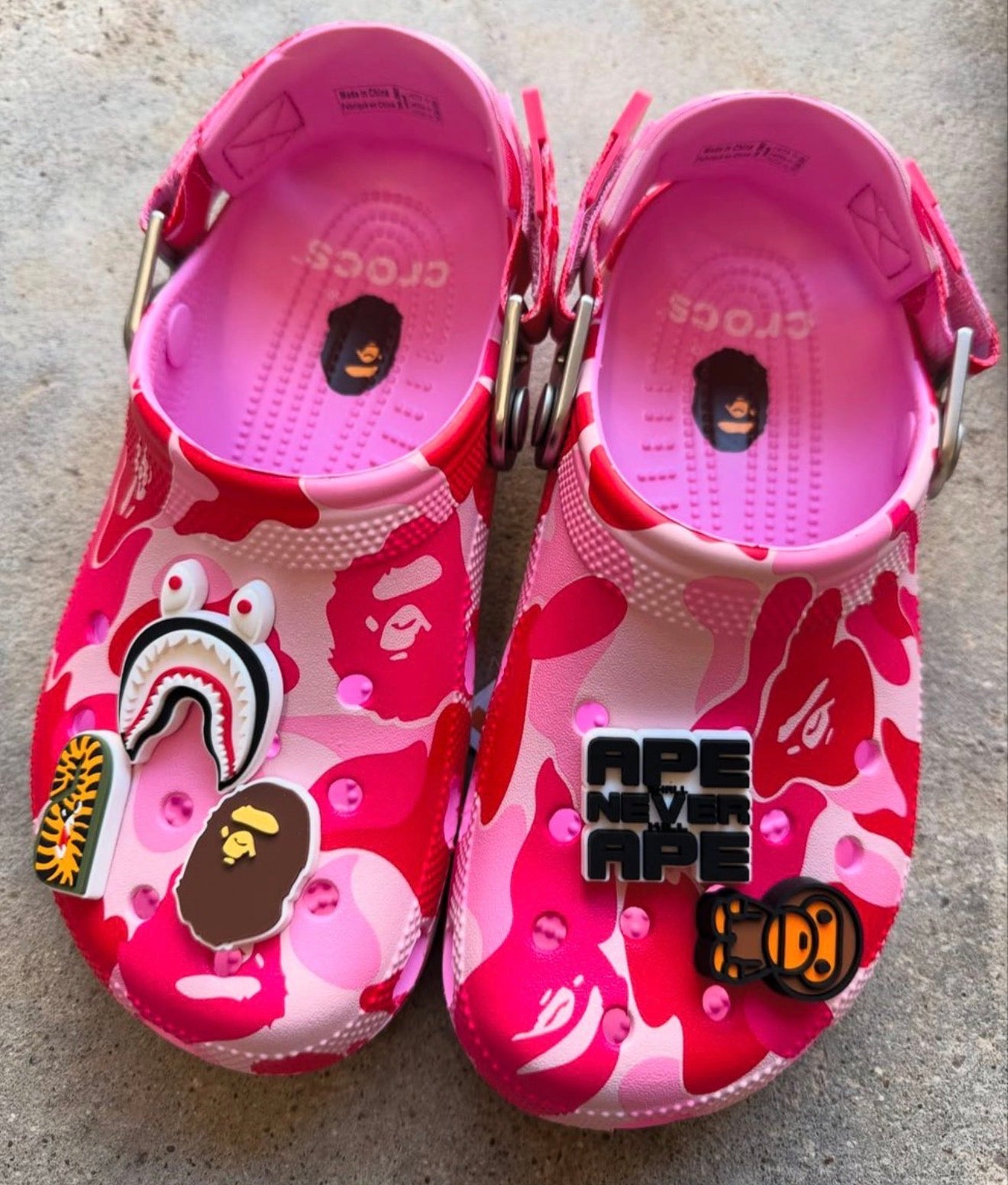BAPE x Crocs Classic Clog 'ABC Camo - Pink'