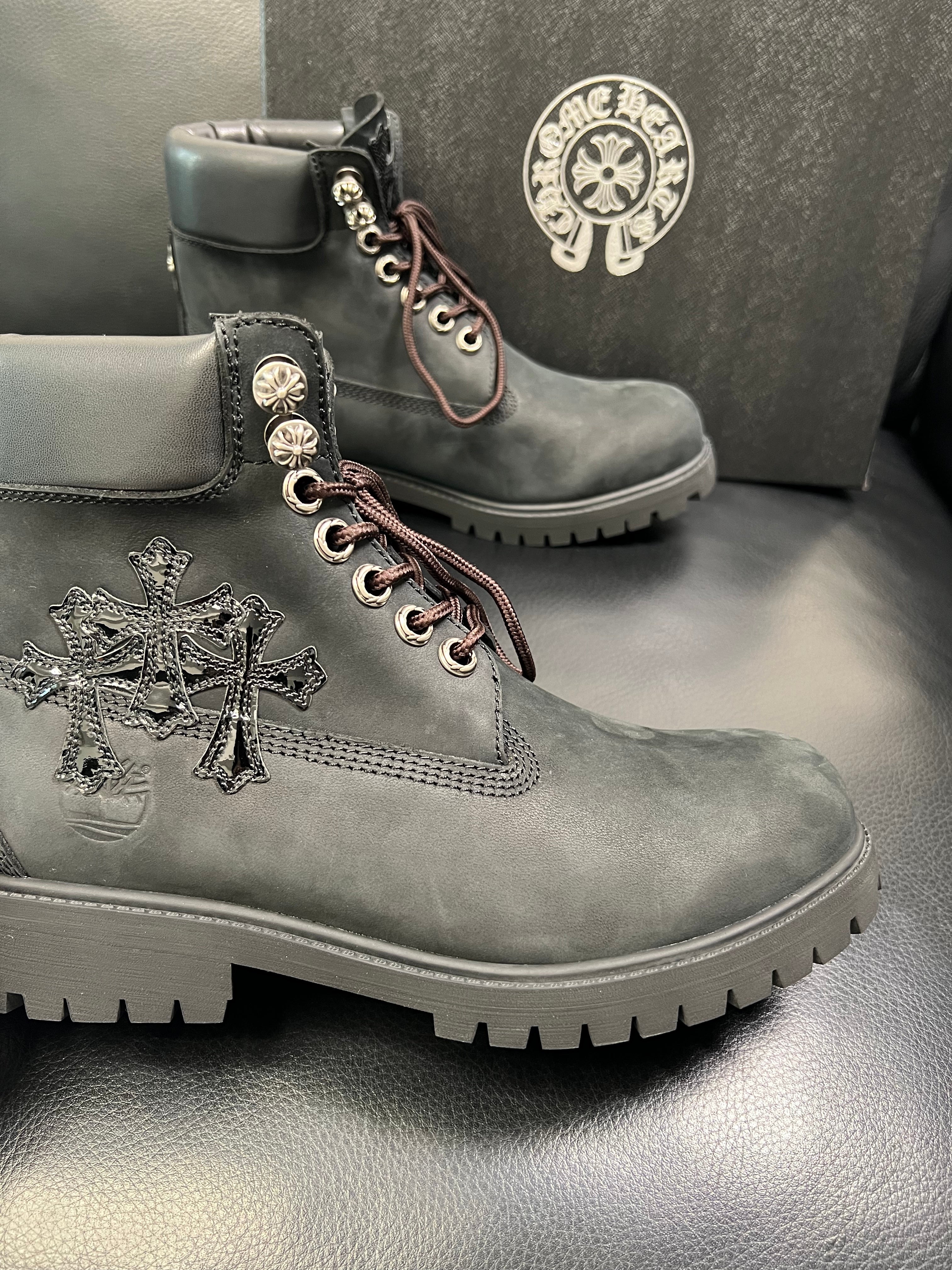 Custom Chrome Hearts Timberlands