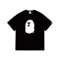 BAPE Spray Ape Head Garment Dyed Relaxed Fit Tee 'Black' Suace Drip