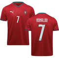 PUMA Men's Portugal Cristiano Ronaldo Home World Cup 2026 Soccer Jersey Suace Drip