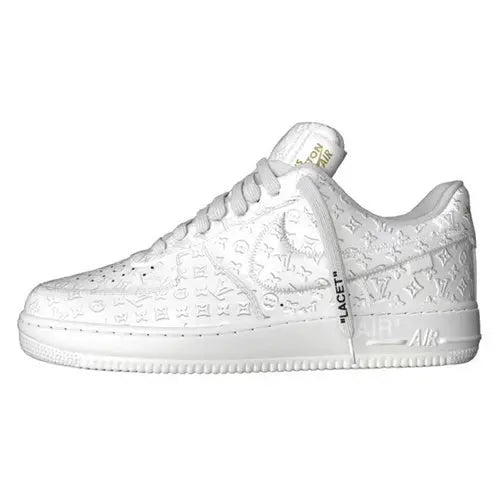 Louis Vuitton x Nike Air Force 1 Low "Triple White Suace Drip