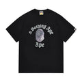 BAPE Gothic College Relaxed Fit Tee 'Black' Suace Drip