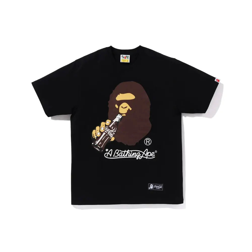 BAPE x Coca-Cola Ape Head Tee 'Black' Suace Drip