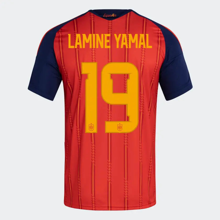 Spain 26 Home Yamal Jersey Suace Drip