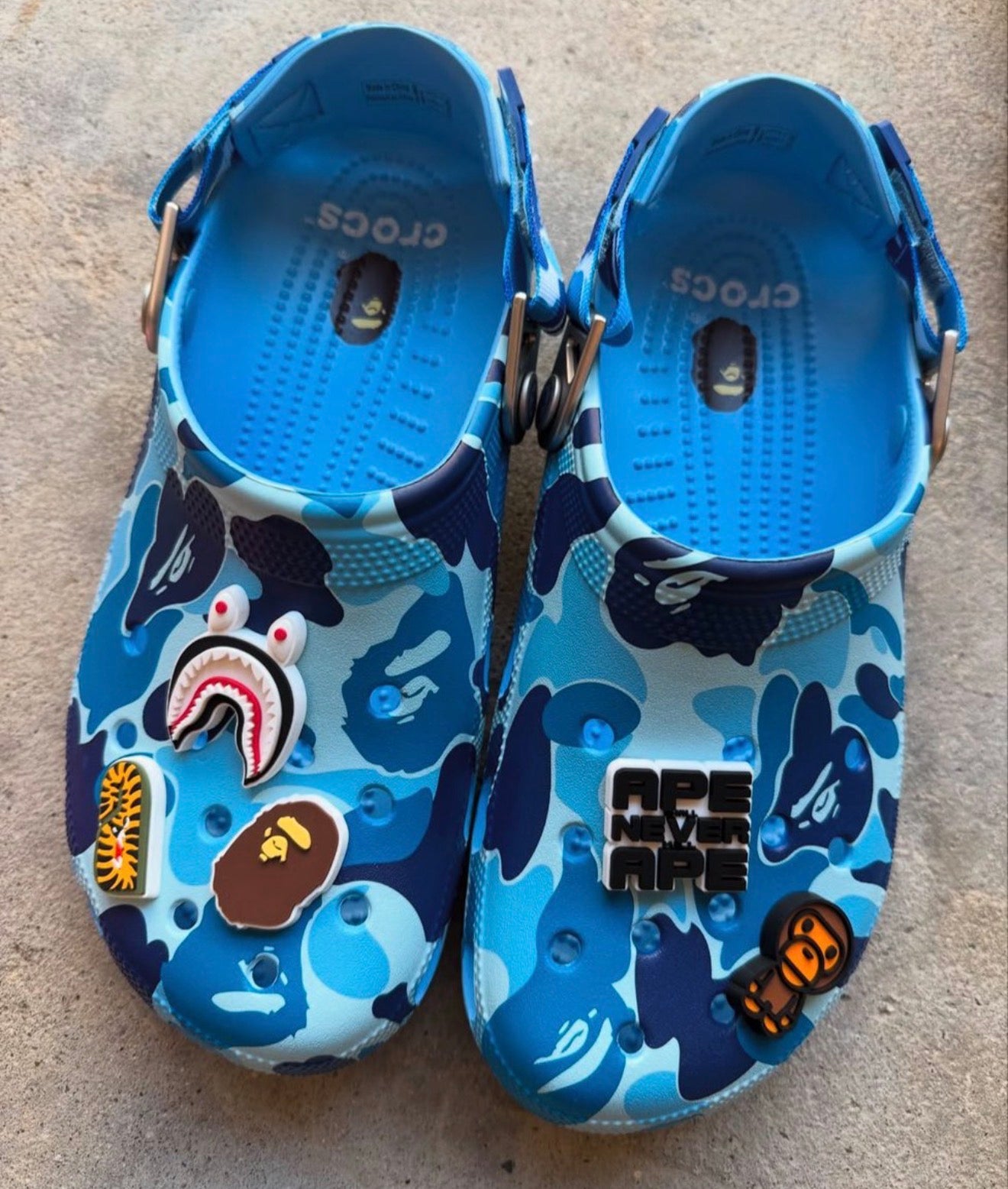 BAPE x Crocks Classic Clog ABC           Camo - Blue