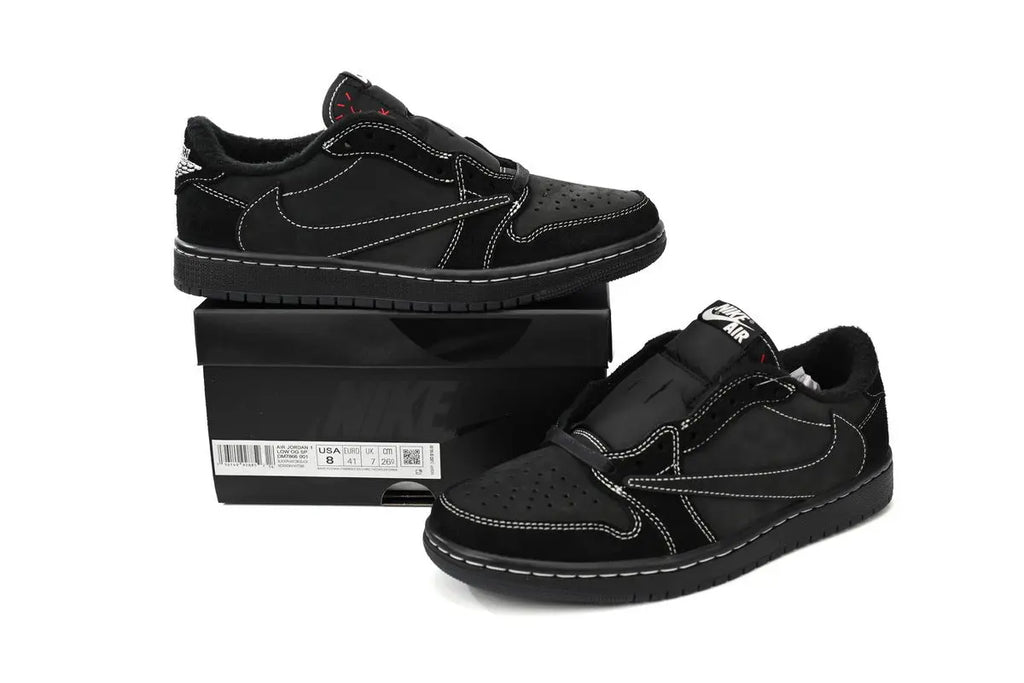 Travis Scott x Air Jordan 1 Retro Low OG SP 'Black Phantom' Suace Drip