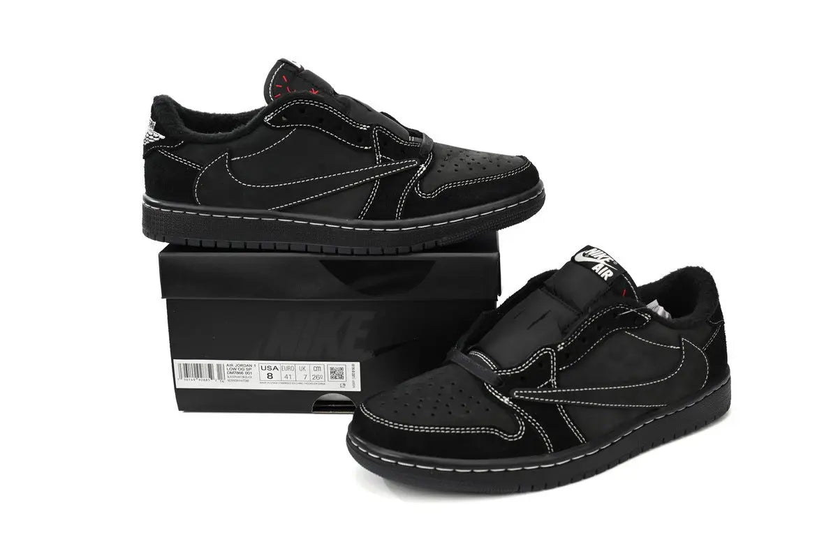 Travis Scott x Air Jordan 1 Retro Low OG SP 'Black Phantom' Suace Drip
