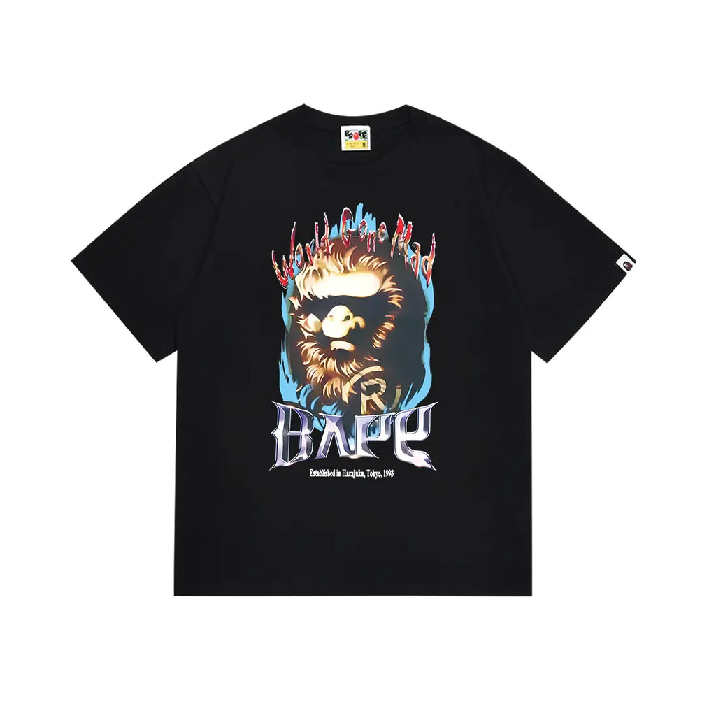 BAPE Ape Head Tee 'Black' Suace Drip