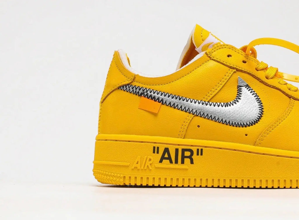 Off-White x Nike Air Force 1 Low "Lemonade" (University Gold). Suace Drip