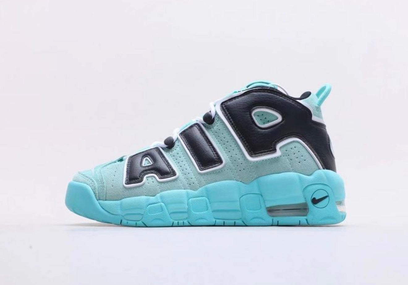 Nike Air More Uptempo '96 QS in the "Light Aqua" colorway