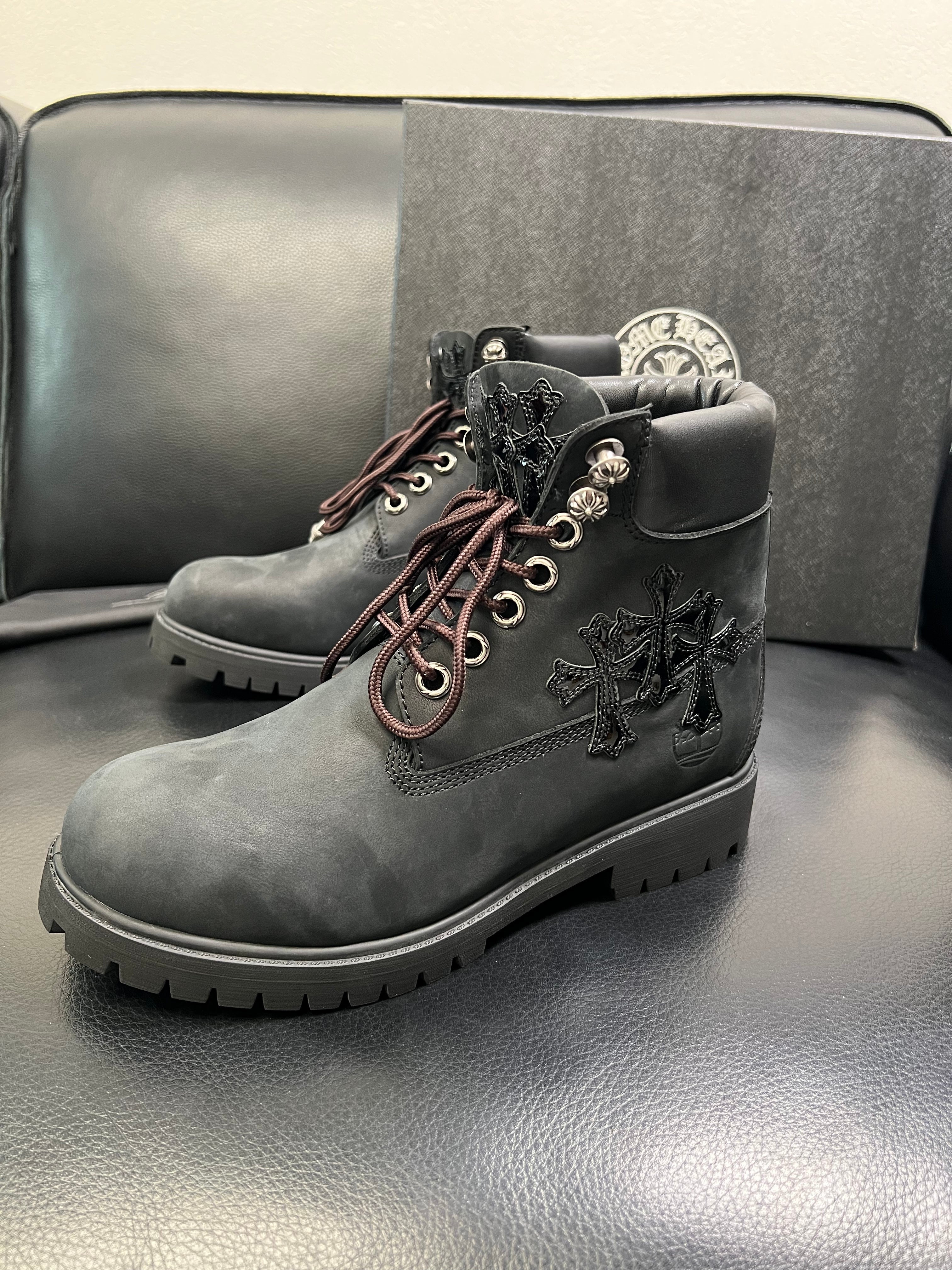 Custom Chrome Hearts Timberlands