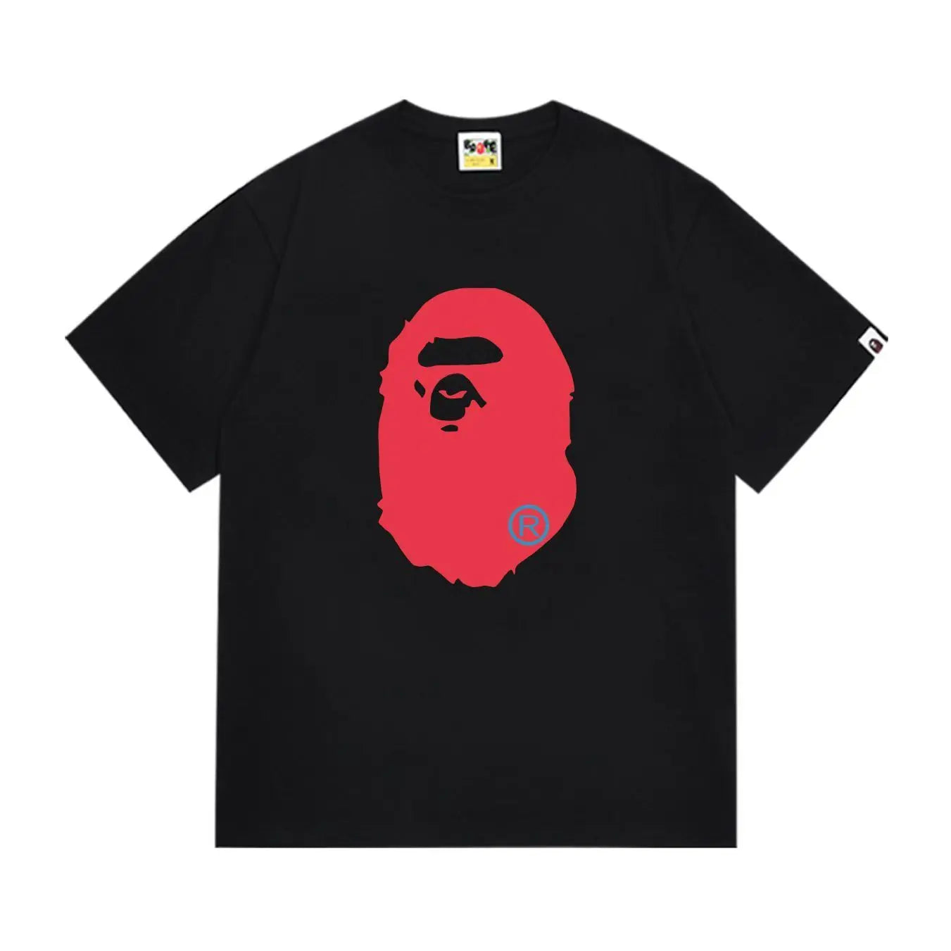 BAPE Colors Big Ape Head Tee 'Black' Suace Drip