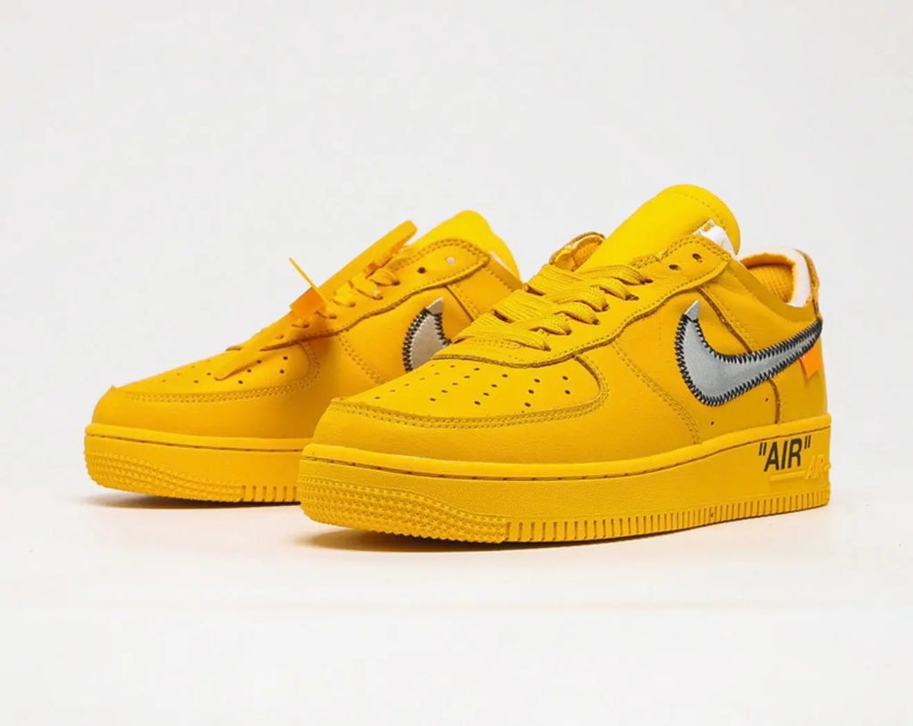 Off-White x Nike Air Force 1 Low "Lemonade" (University Gold). Suace Drip