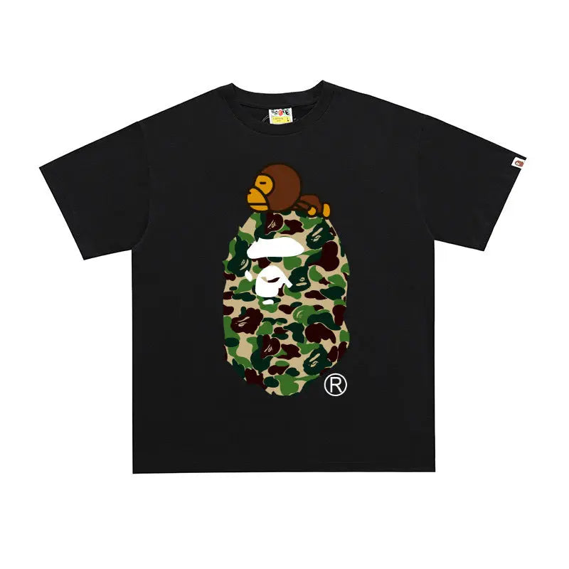 BAPE ABC Milo on Big Ape Tee
Black/Green Suace Drip